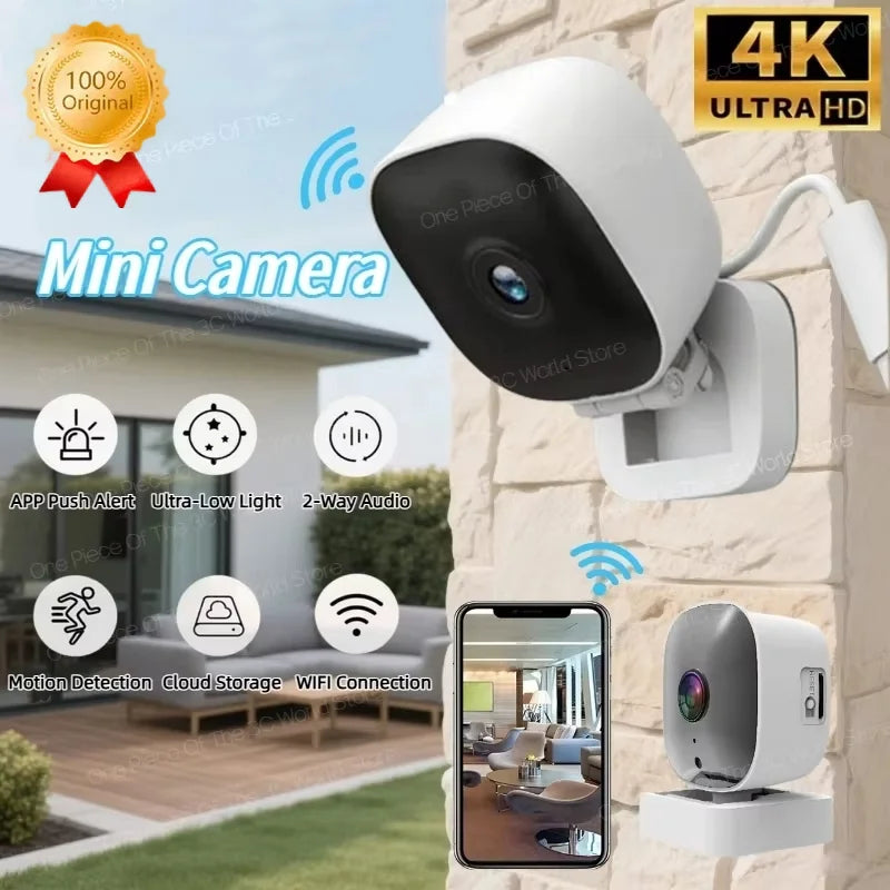 Smart Mini 4K Security Camera Full Night Vision