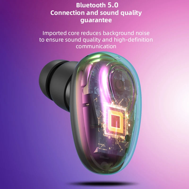 Mini Invisible Earphones Bluetooth 5.0 Wireless Headphones