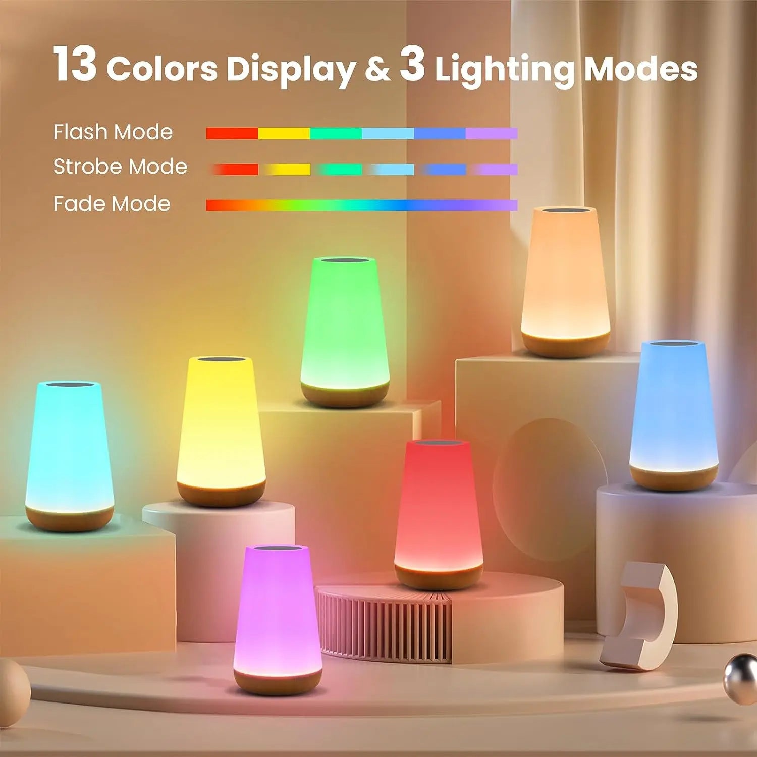 Touch Bedside Light, Bedroom Night Light/remote Control